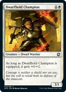 Dwarfhold Champion Card Front