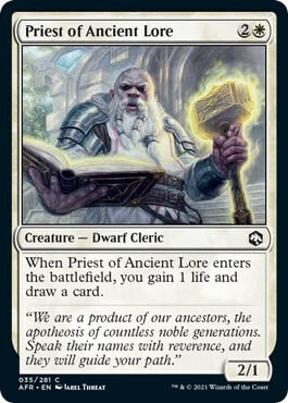 Priest of Ancient Lore Card Front