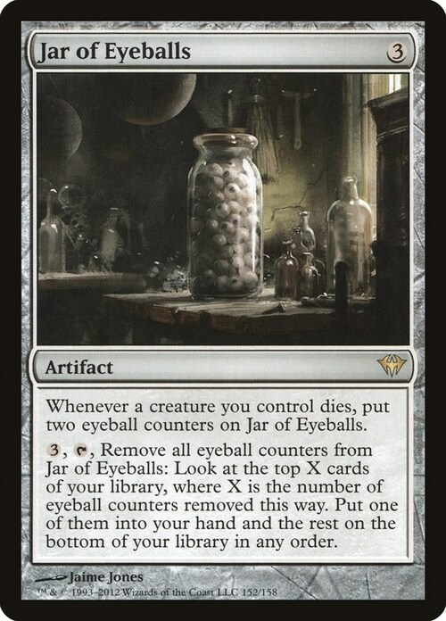 Jar of Eyeballs Card Front