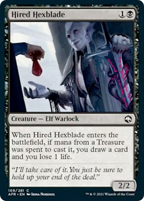 Hired Hexblade Card Front