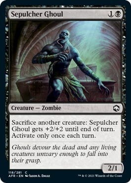 Sepulcher Ghoul Card Front
