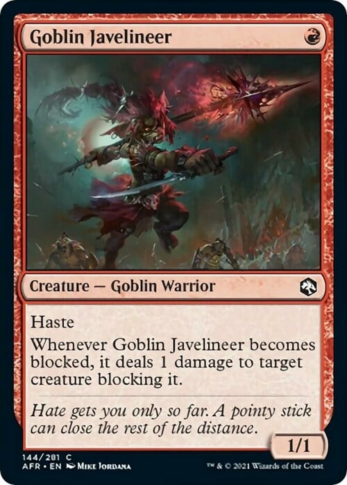 Goblin Javelineer Card Front