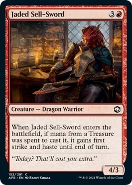 Jaded Sell-Sword Card Front