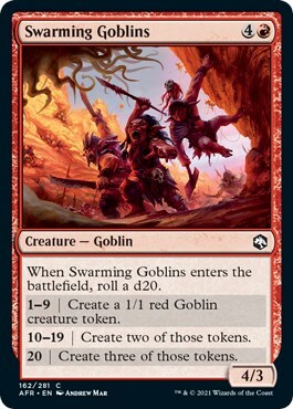 Swarming Goblins Card Front