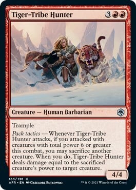 Tiger-Tribe Hunter Card Front