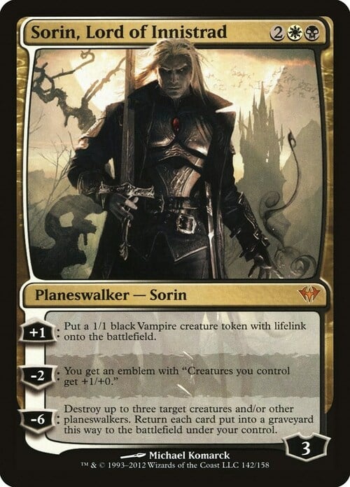 Sorin, Lord of Innistrad Card Front