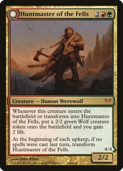 Huntmaster of the Fells // Ravager of the Fells Card Front