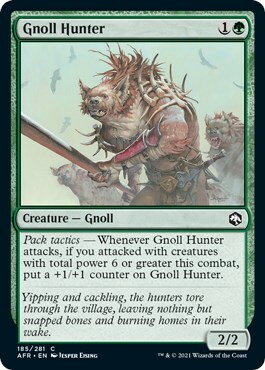 Gnoll Hunter Card Front