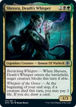 Shessra, Death's Whisper Card Front