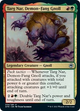 Targ Nar, Demon-Fang Gnoll Card Front
