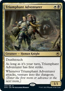 Triumphant Adventurer Card Front