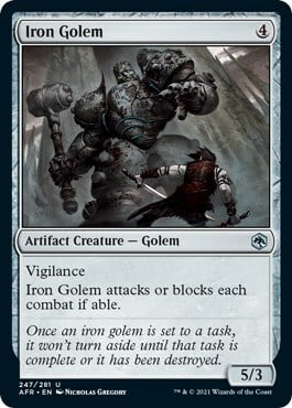 Iron Golem Card Front