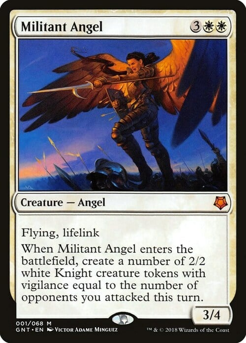 Militant Angel Card Front