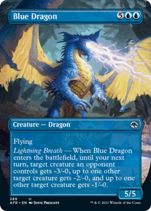 Dragón azul Frente