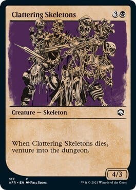 Clattering Skeletons Card Front