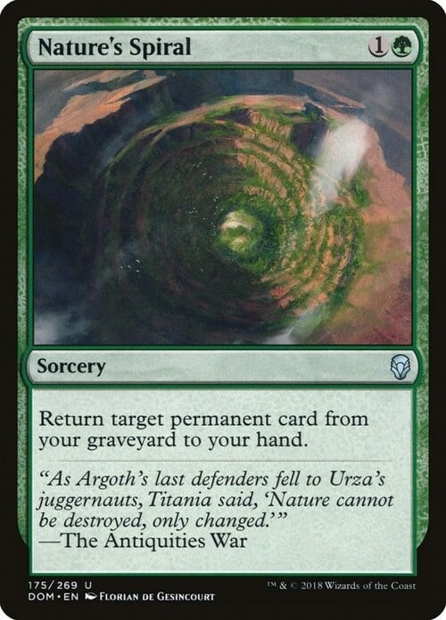 Nature's Spiral Card Front