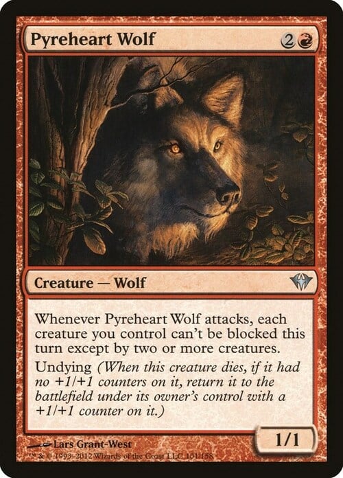 Pyreheart Wolf Card Front