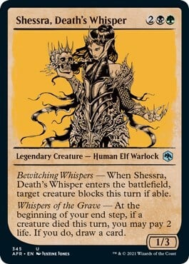 Shessra, Death's Whisper Card Front