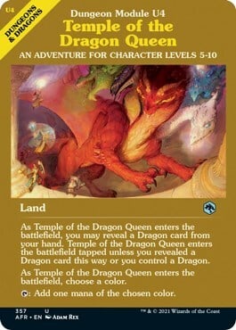 Temple of the Dragon Queen Card Front