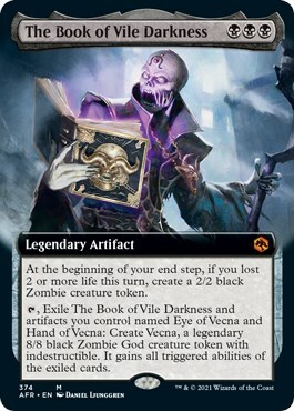 The Book of Vile Darkness Card Front