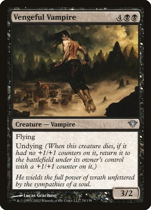 Vampiro Vendicativo Card Front