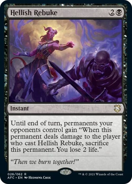 Hellish Rebuke Card Front
