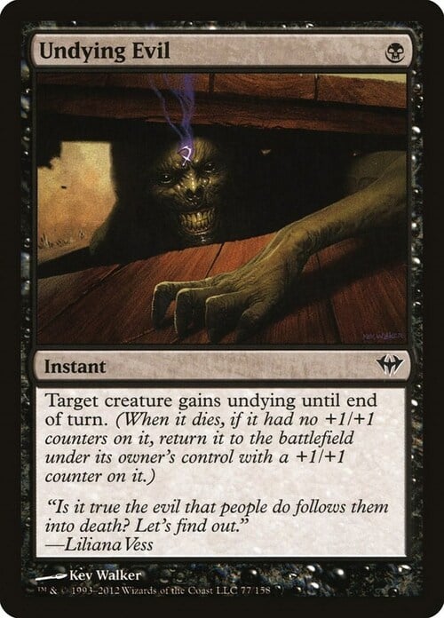 Undying Evil Card Front