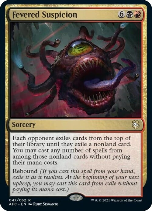 Fevered Suspicion Card Front