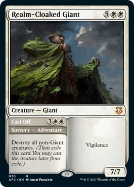 Realm-Cloaked Giant // Cast Off Card Front