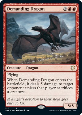 Demanding Dragon Card Front