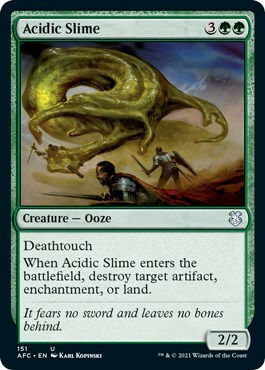 Acidic Slime Card Front