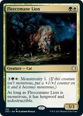 Fleecemane Lion Card Front