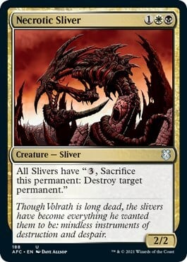 Necrotic Sliver Card Front