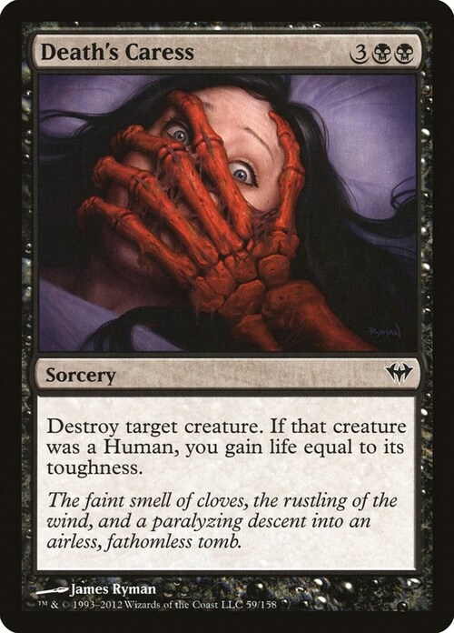 Death's Caress Card Front
