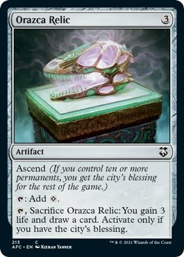 Orazca Relic Card Front
