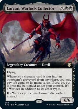 Lorcan, Warlock Collector Card Front