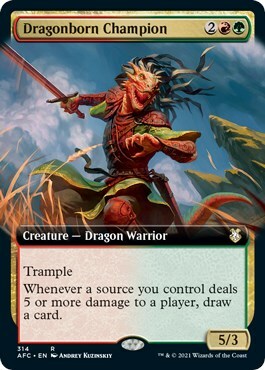 Campionessa Dragonide Card Front
