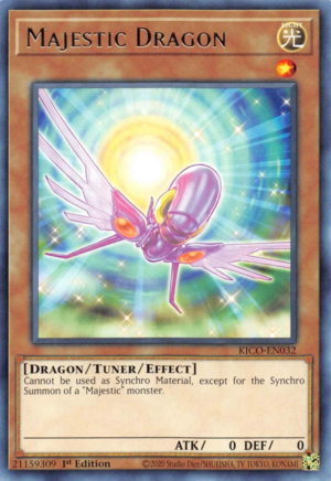 Majestic Dragon Card Front