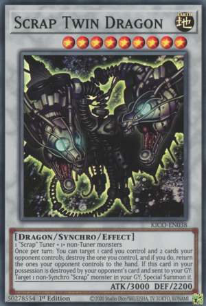 Scrap Twin Dragon Card Front