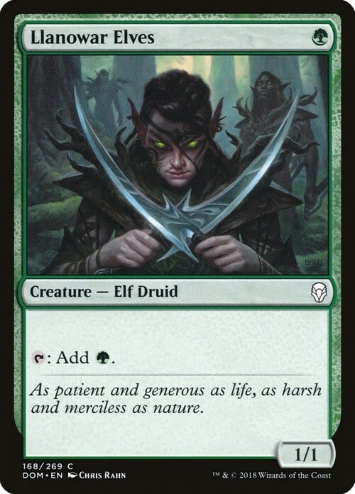 Llanowar Elves Card Front