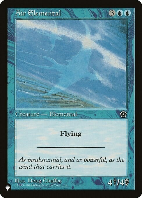 Air Elemental Card Front