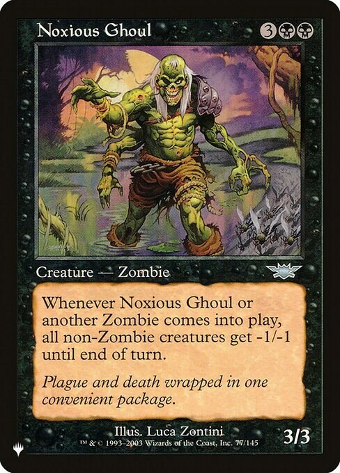 Noxious Ghoul Card Front