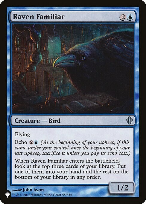 Raven Familiar Card Front