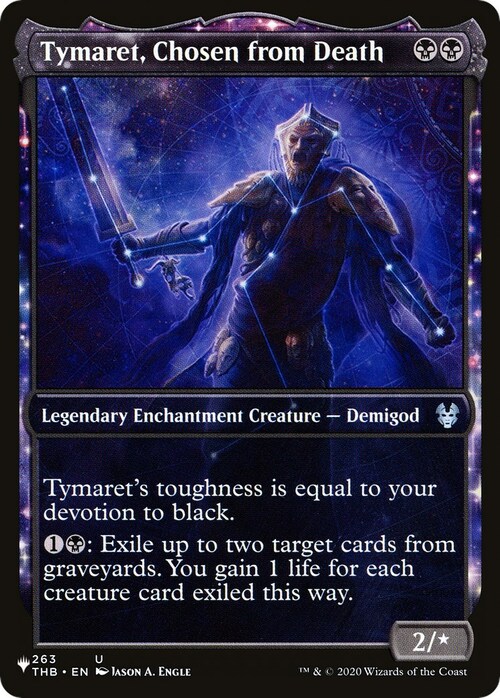 Tymaret, Chosen from Death Card Front