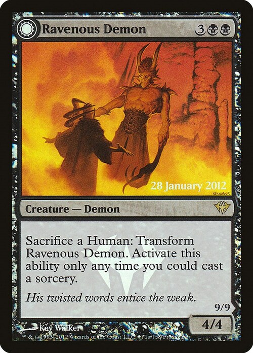 Ravenous Demon // Archdemon of Greed Card Front