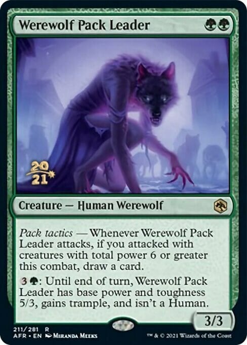Werewolf Pack Leader Card Front