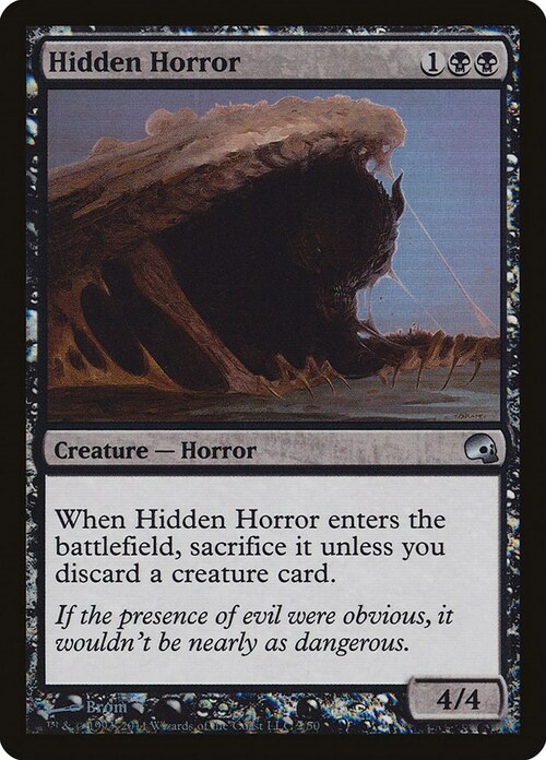 Hidden Horror Card Front
