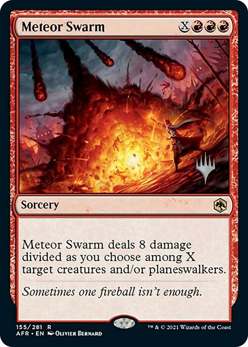 Meteor Swarm Card Front