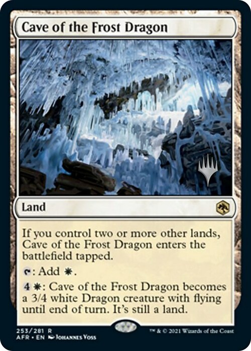 Grotta del Drago del Gelo Card Front