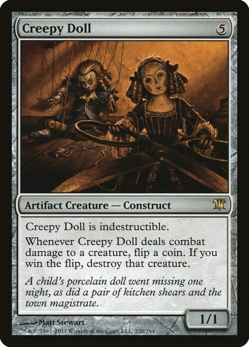 Creepy Doll Card Front